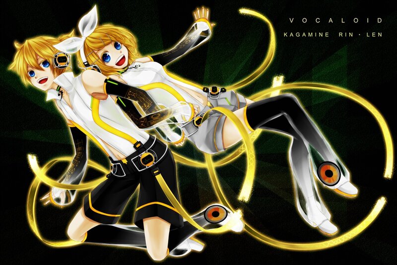 Kagamine Rin and Len in action