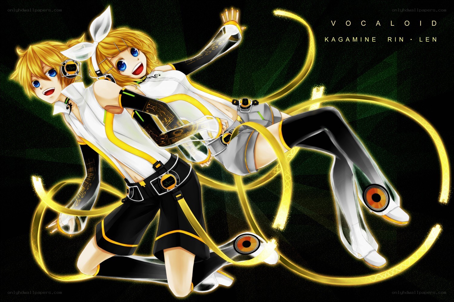 Kagamine Rin and Len in action