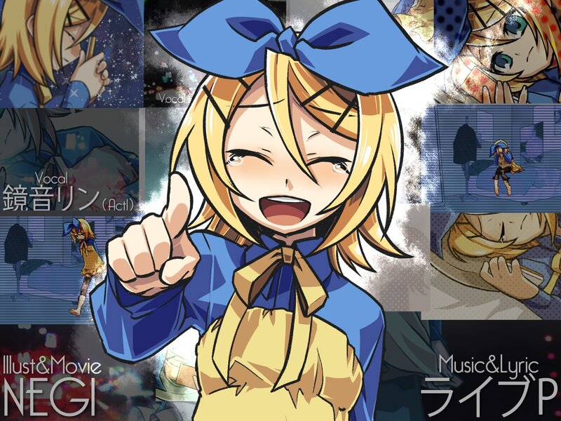 Kagamine Rin character collage
