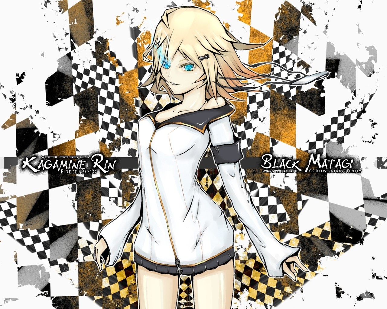 Kagamine Rin in white outfit
