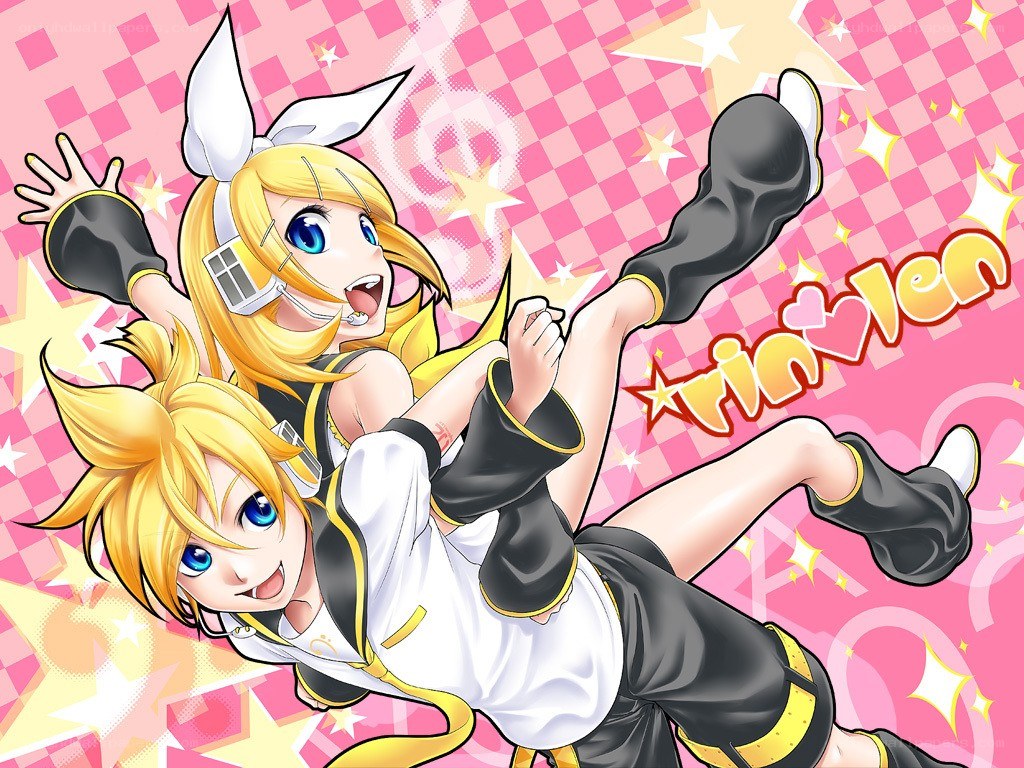 Kagamine twins in action