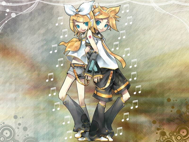 Kagamine twins music art