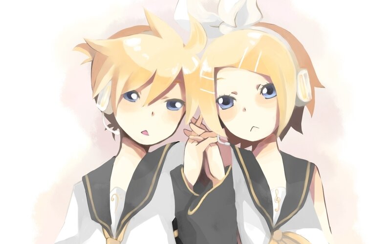 Kagamine twins portrait