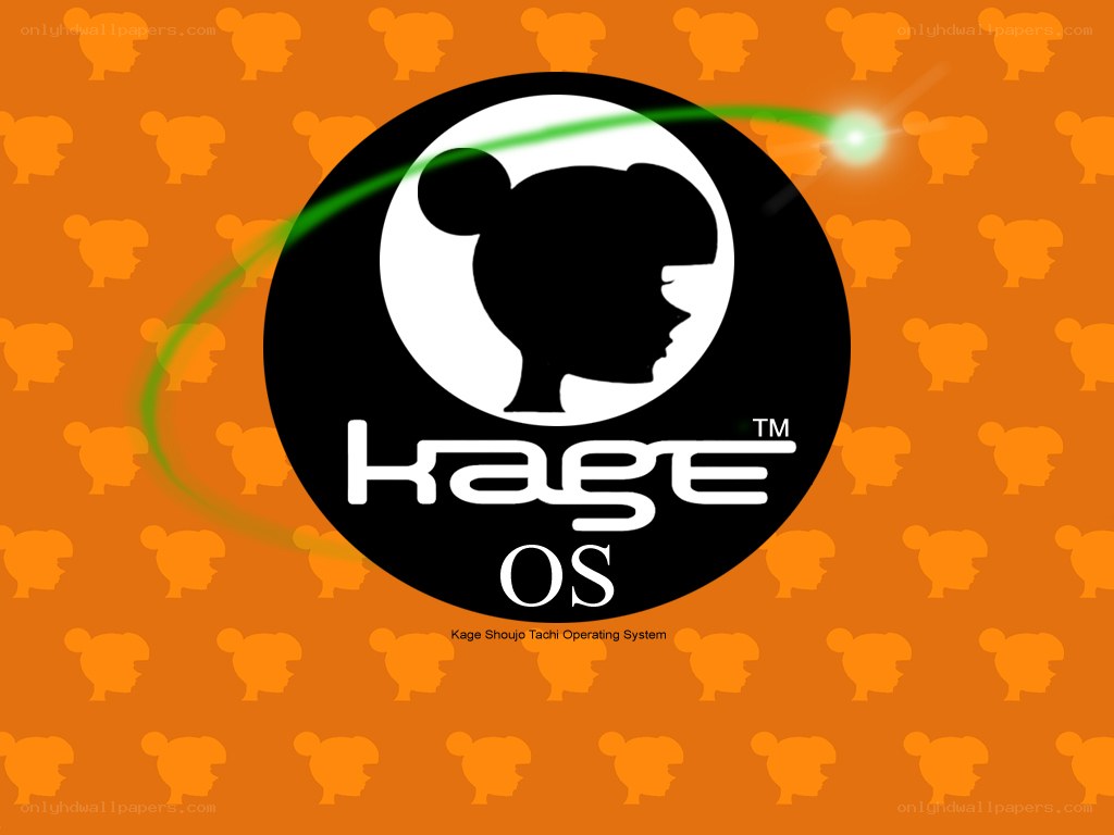 Kage OS logo with character silhouette
