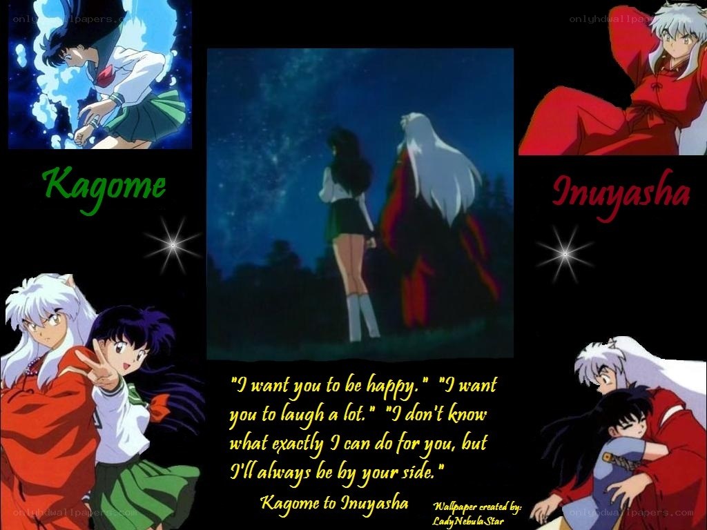 Kagome and Inuyasha collage
