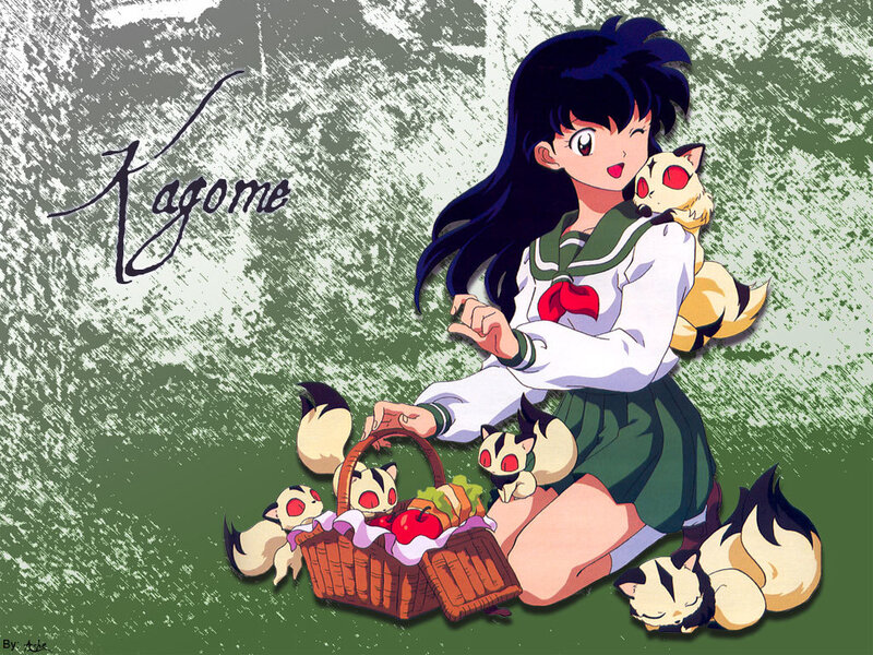 Kagome with her kitsune