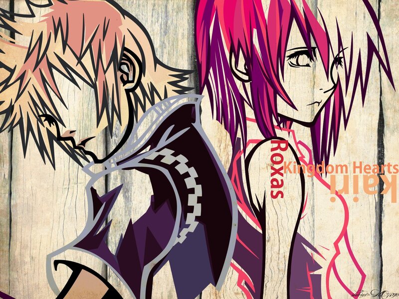 Kairi and Roxas from Kingdom Hearts