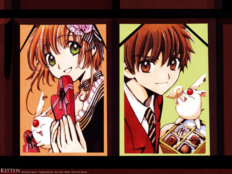 Kaito and Kero in chocolate scenes