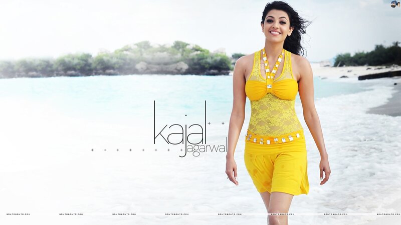 Kajal Aggarwal at the beach