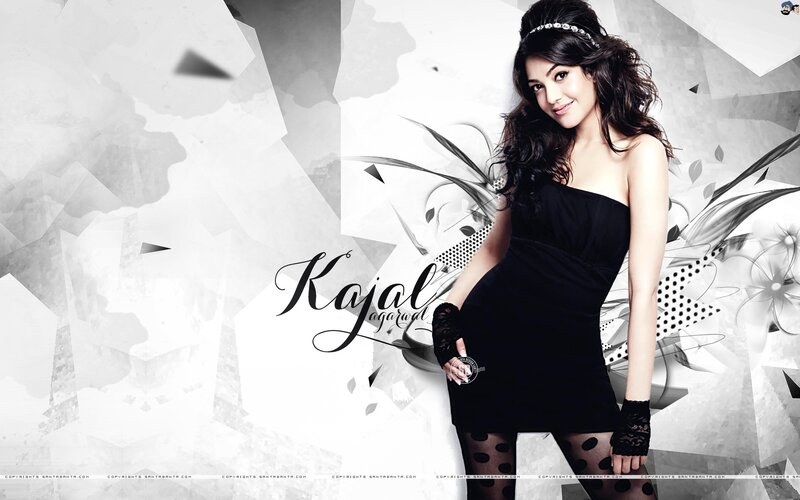 Kajal Aggarwal in black dress
