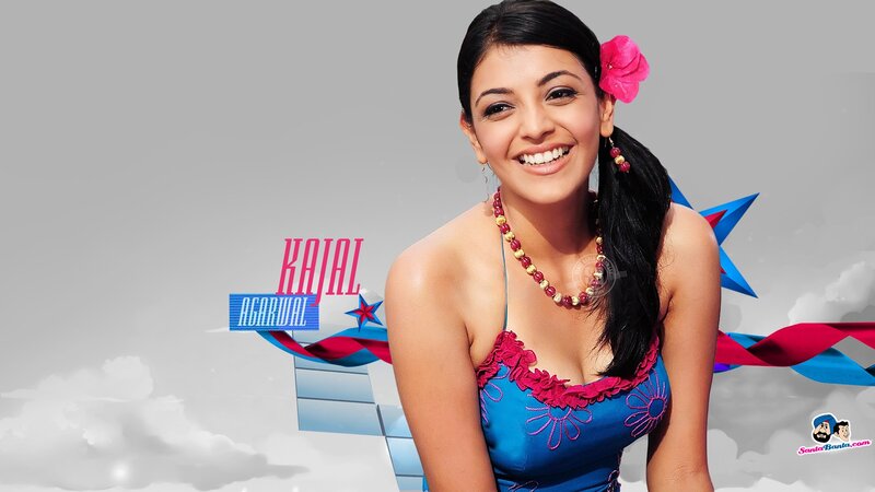 Kajal Aggarwal in blue dress