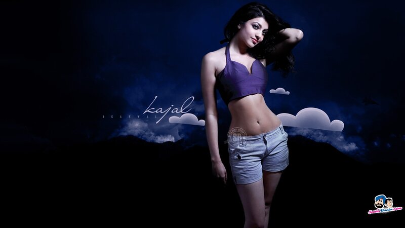 Kajal Aggarwal in purple top