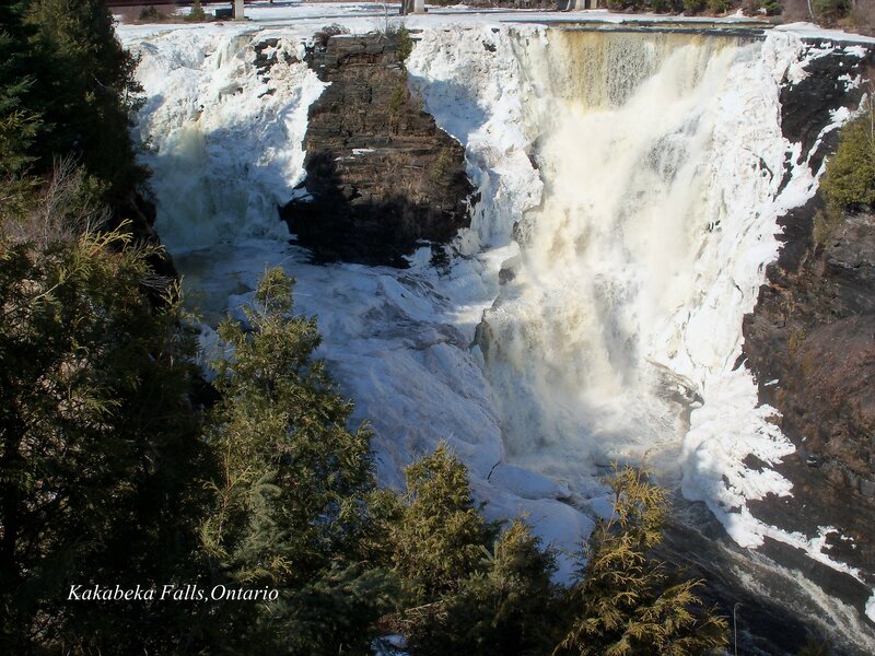 Kakabeka Falls in winter
