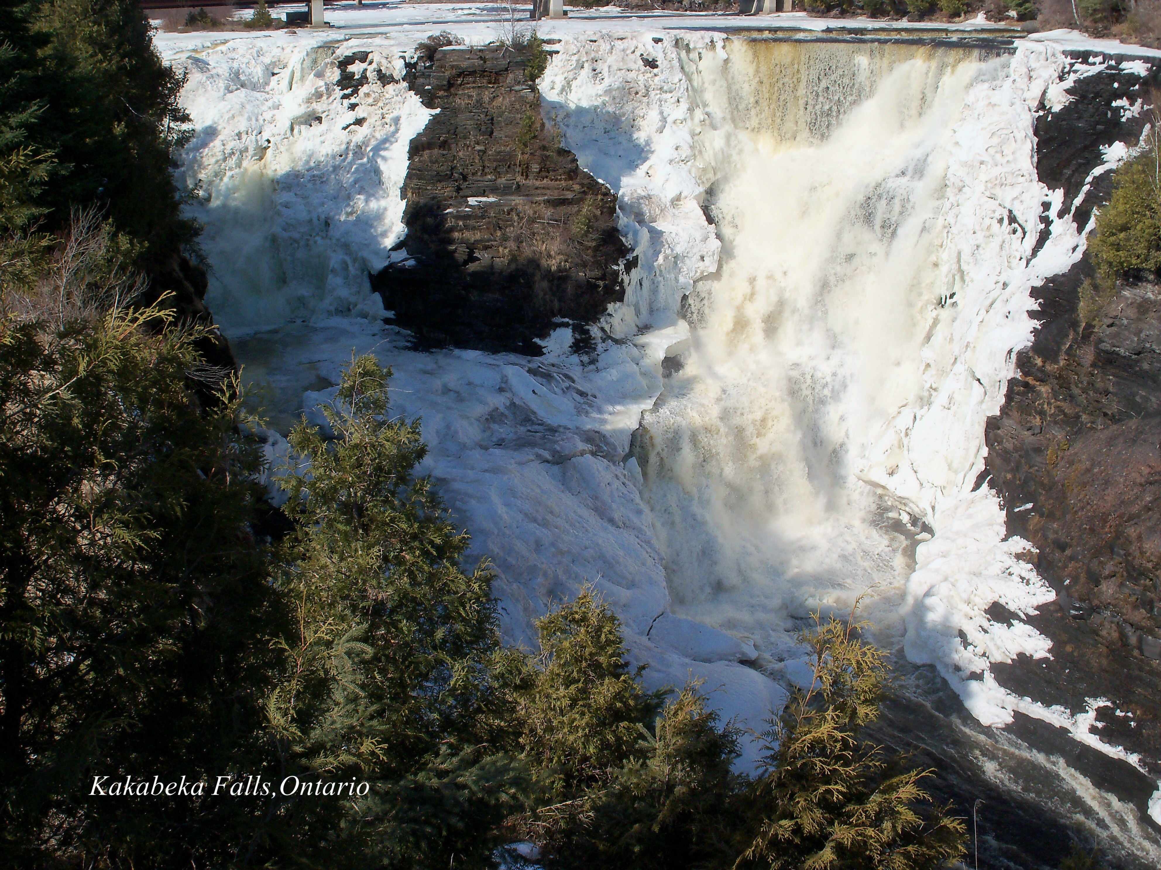 Kakabeka Falls in winter