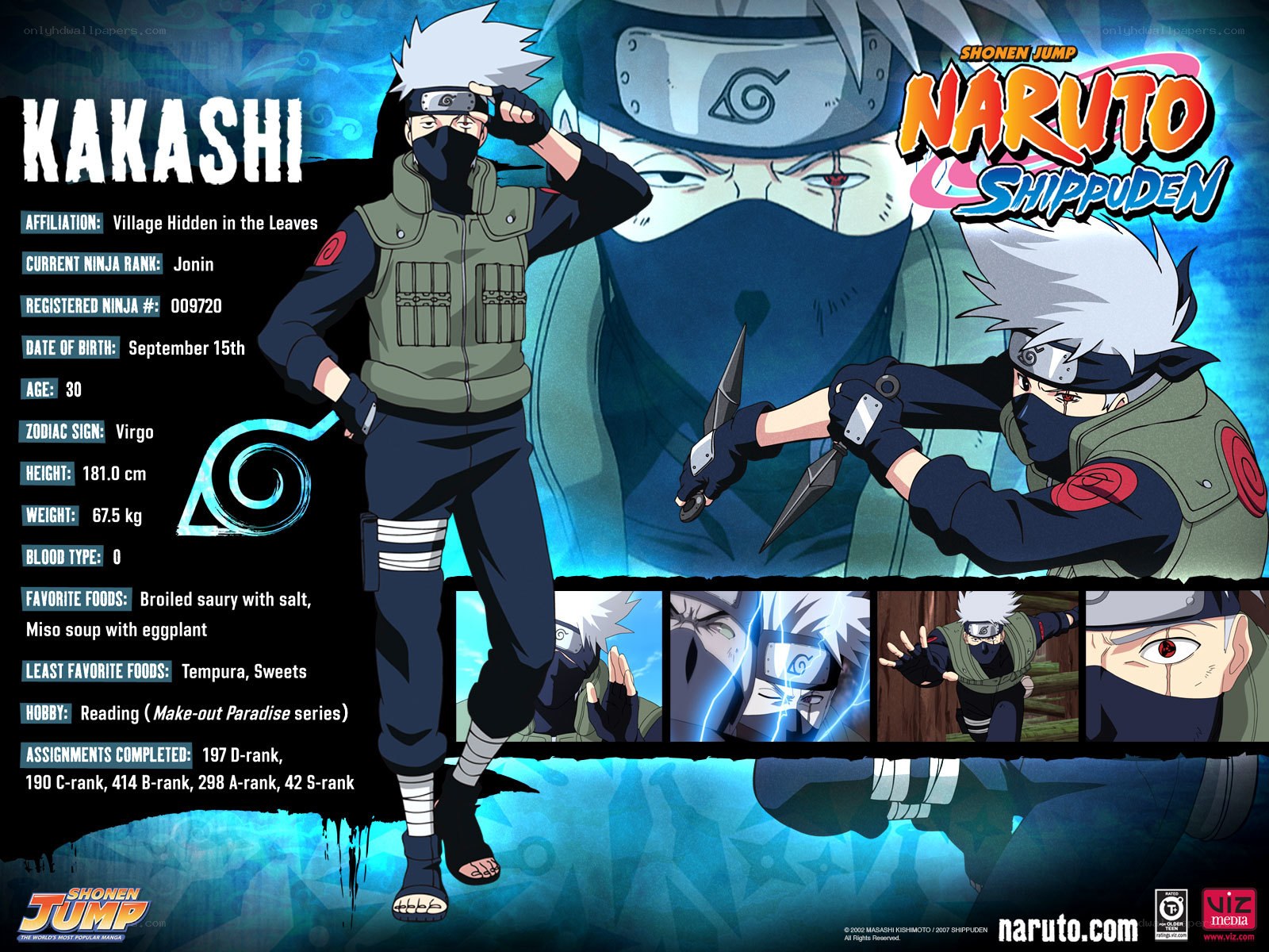 Kakashi Hatake character profile