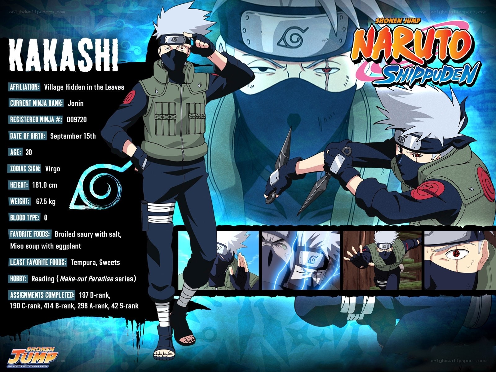 Kakashi Hatake character profile