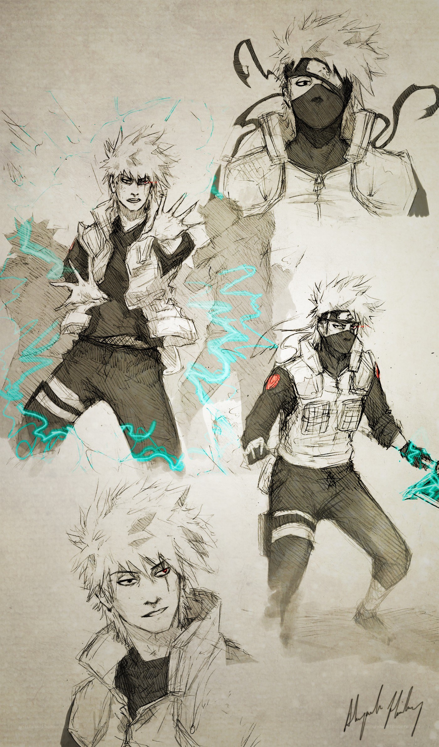 Kakashi Hatake character sketches