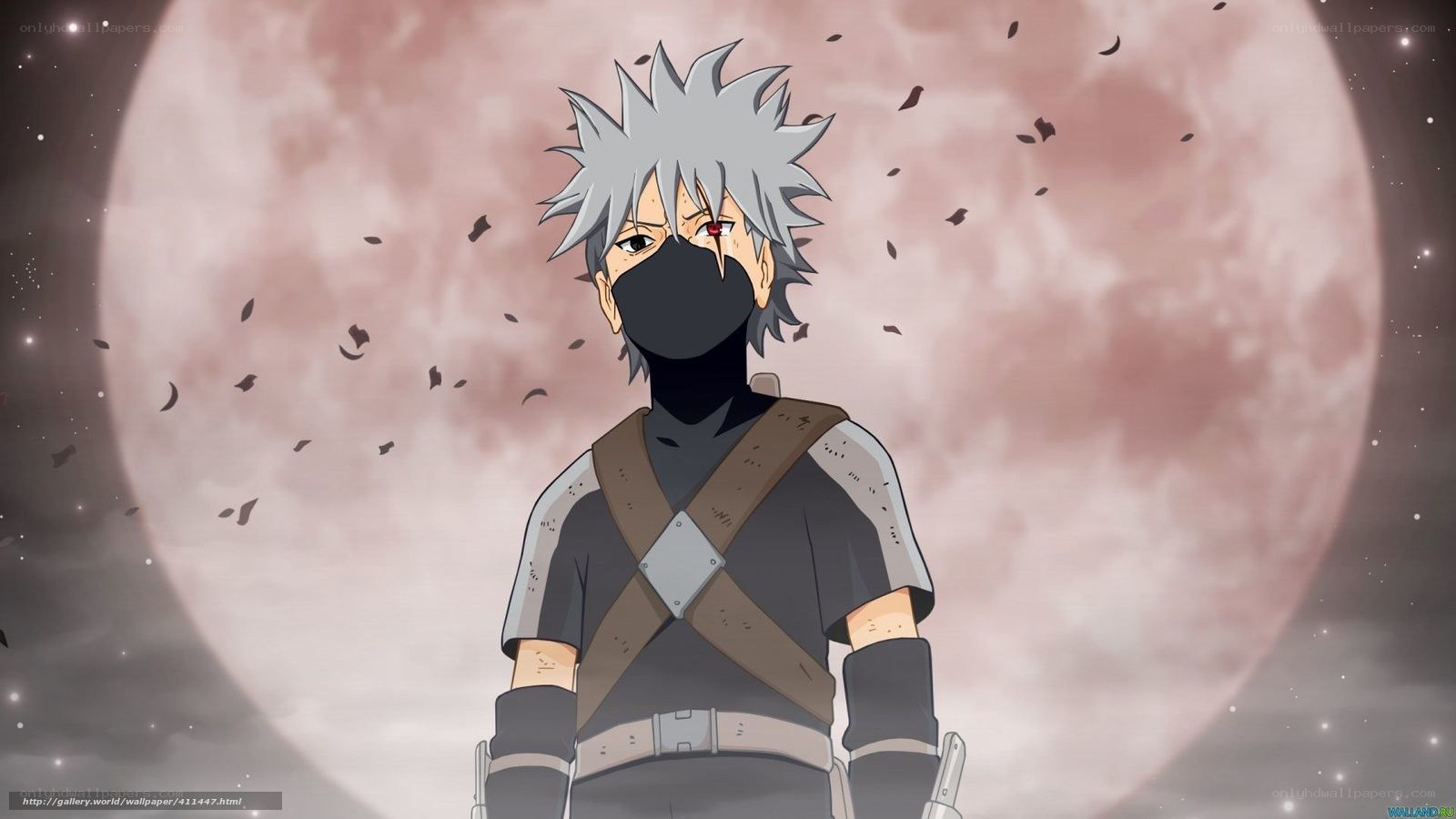 Kakashi Hatake under the moon
