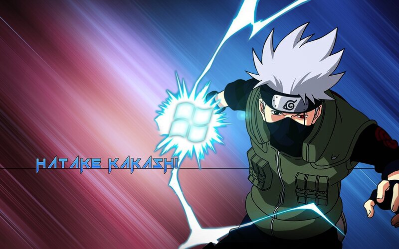 Kakashi Hatake with Lightning — Blue