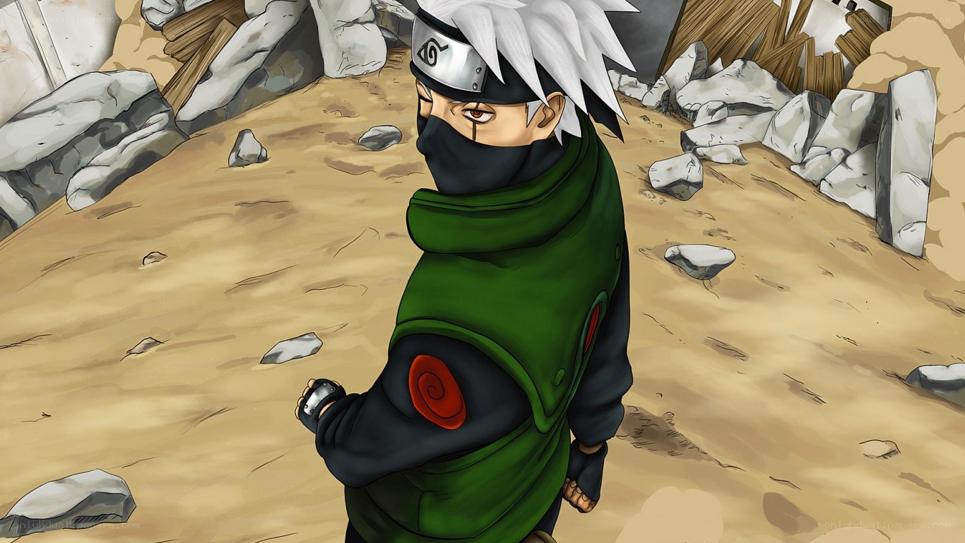 Kakashi in a battle scene
