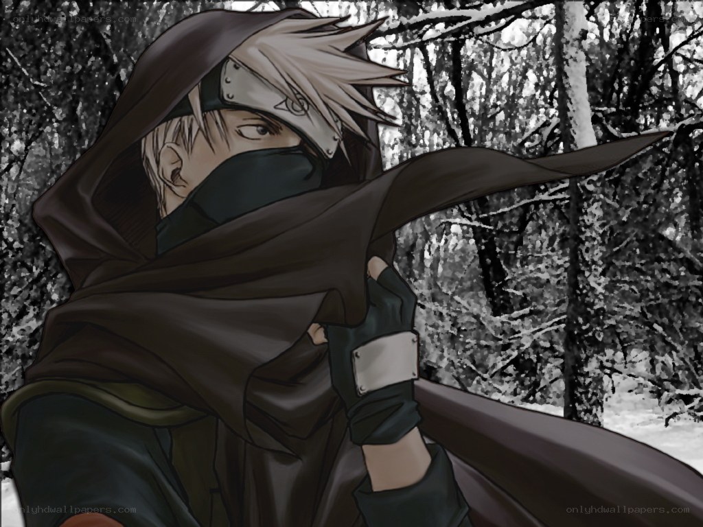 Kakashi in a snowy forest