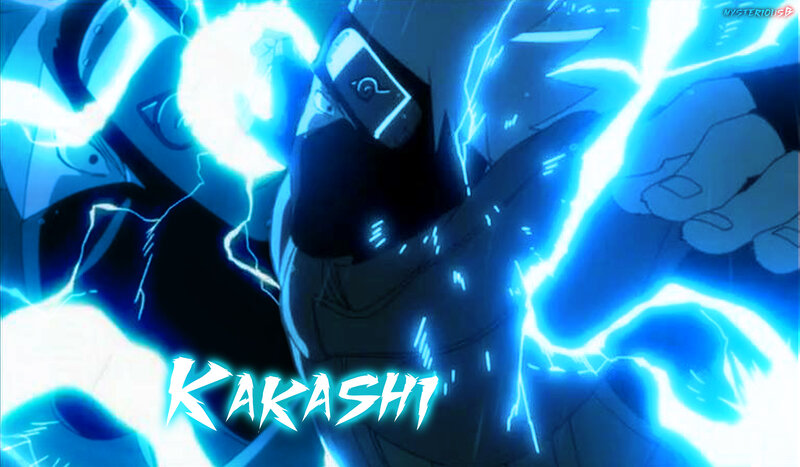 Kakashi with lightning chakra
