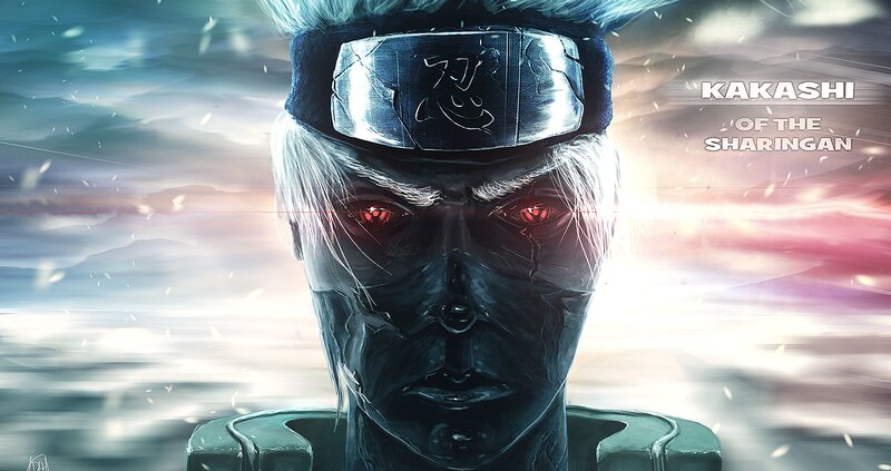 Kakashi with Red Eyes
