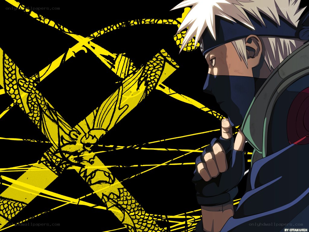 Kakashi with yellow dragon