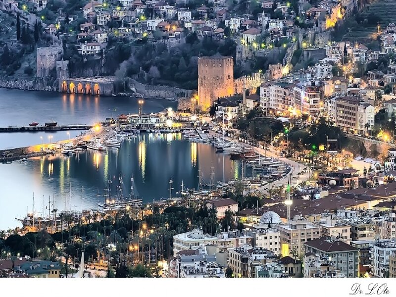 Kaleici Harbor at Dusk