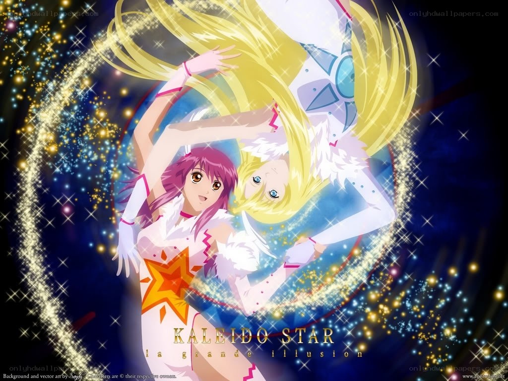 Kaleido Star characters in action