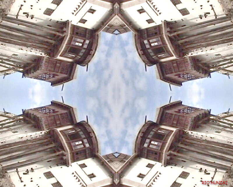 Kaleidoscopic building view