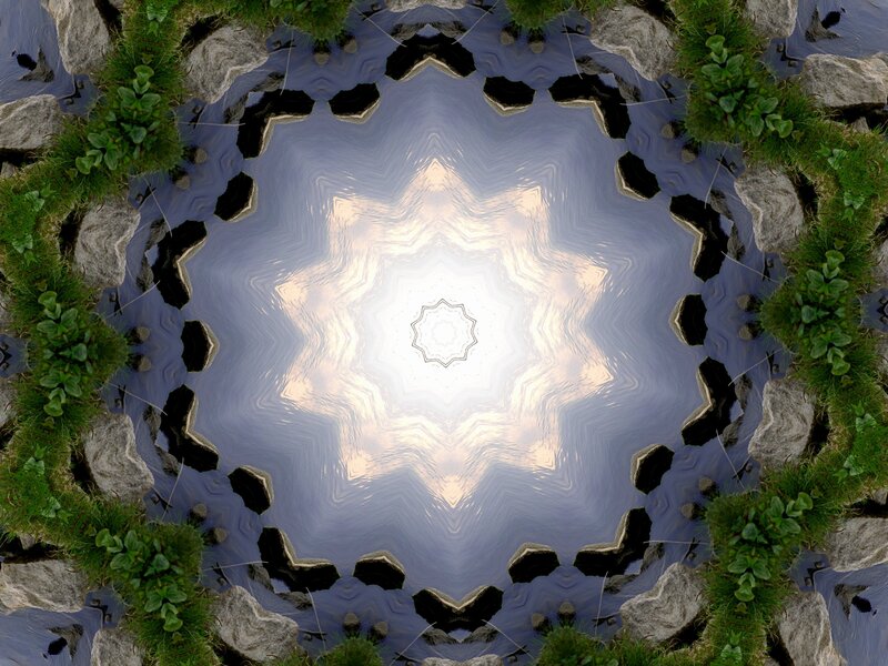 Kaleidoscopic Water Reflection