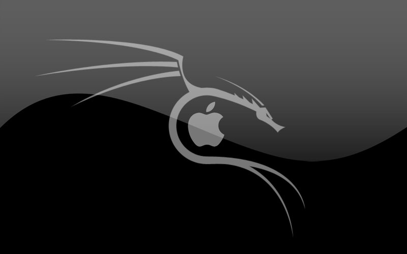 Kali Linux and Apple logo design