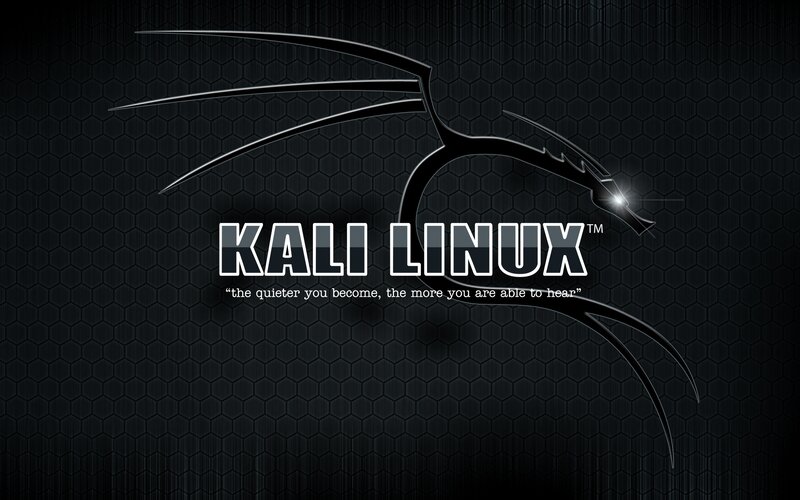 Kali Linux Logo — Black, Dark, Digital Art, Dragon, Text