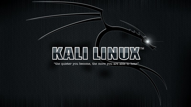 Kali Linux Logo — Black, Dark, Digital Art, Dragon