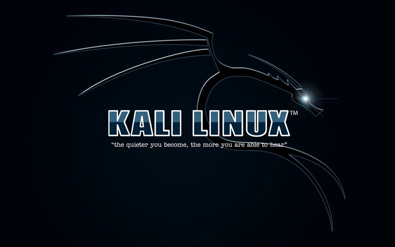 Kali Linux Logo — Black, Dark, Night