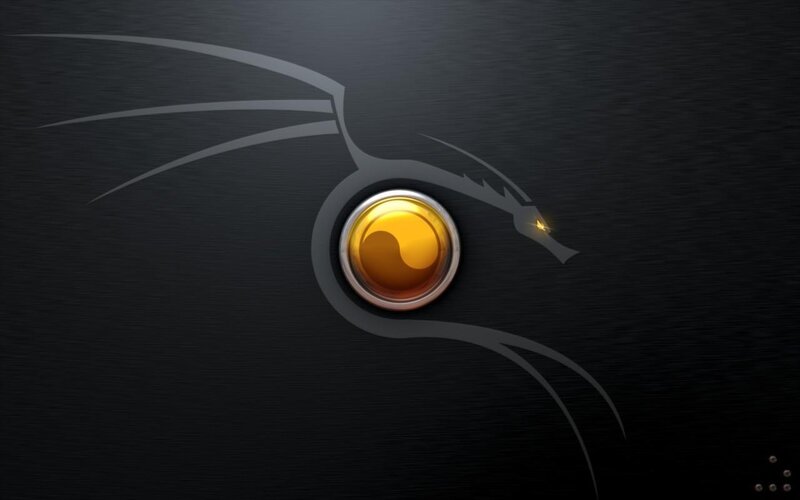 Kali Linux Logo — Black, Dark