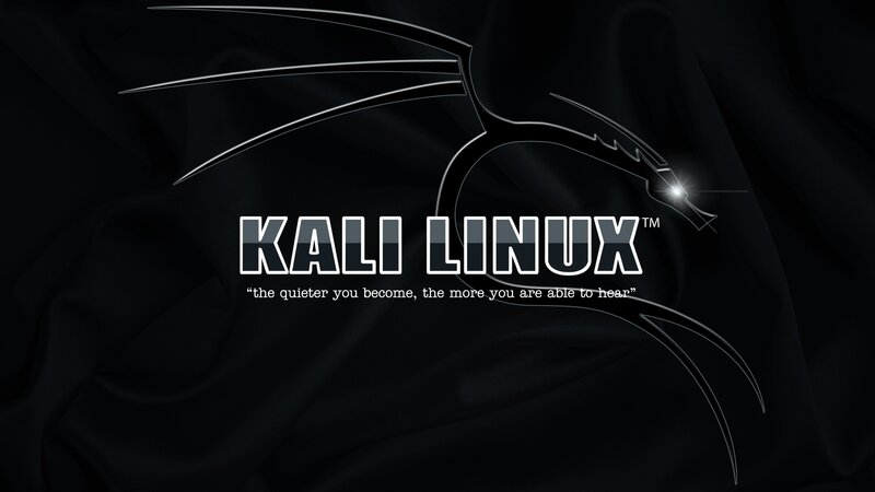 Kali Linux Logo — Black, Dramatic, Digital Art, Dragon