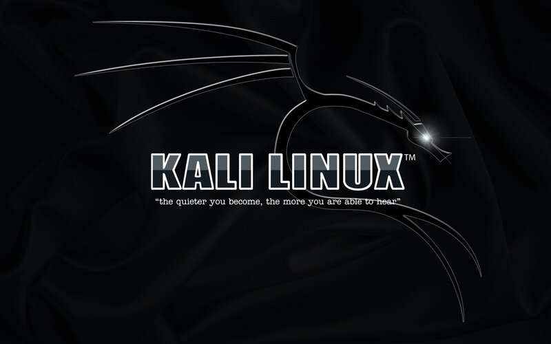 Kali Linux Logo — Black, Dramatic, Digital Art