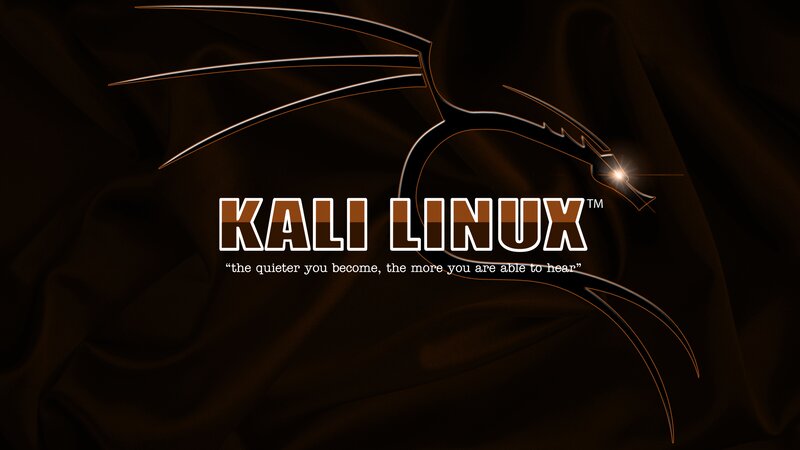 Kali Linux Logo — Black, Dramatic