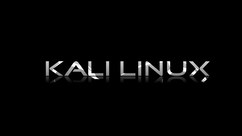 Kali Linux Logo — Black, Minimalist