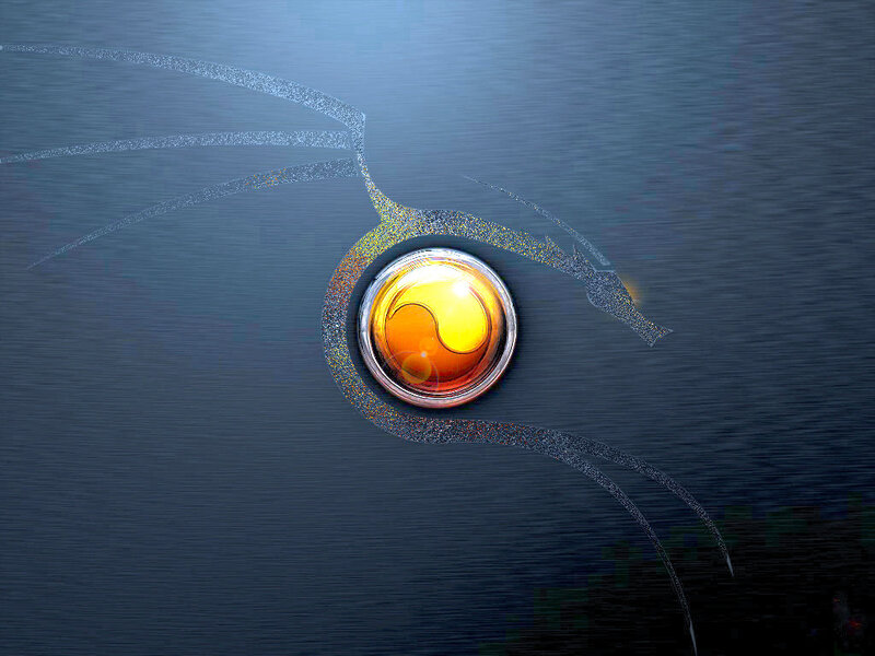 Kali Linux logo on metal