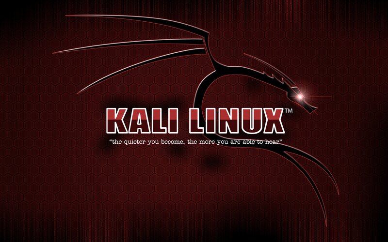Kali Linux Logo — Red, Dark