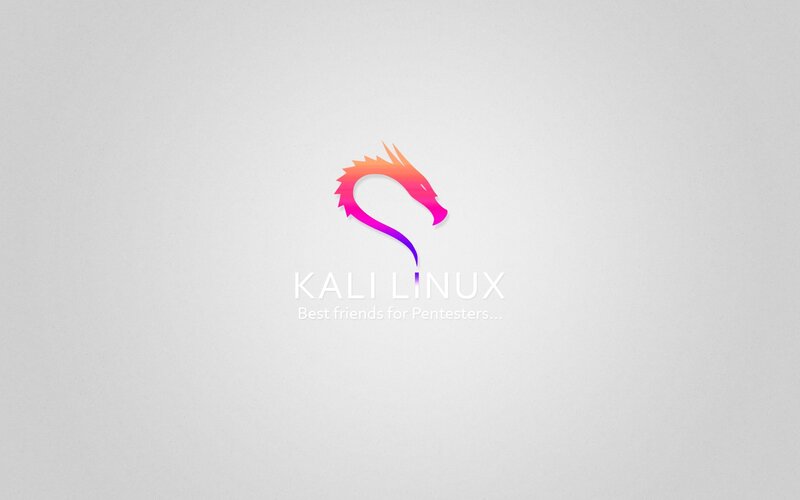 Kali Linux Logo — White