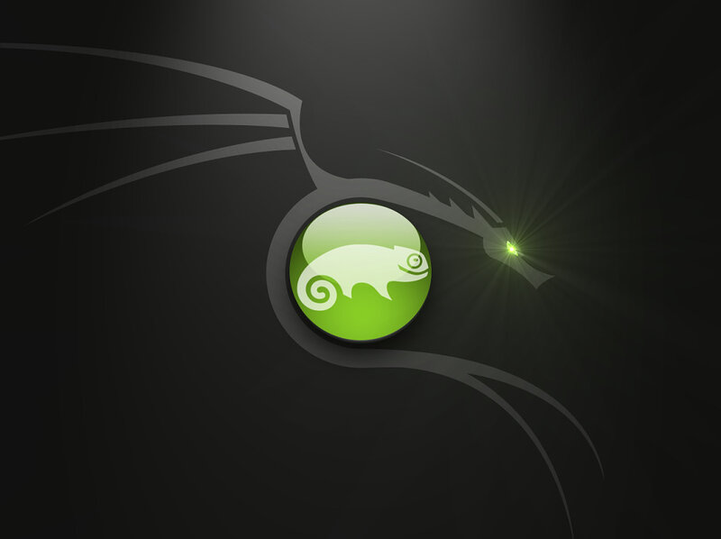 Kali Linux logo with chameleon