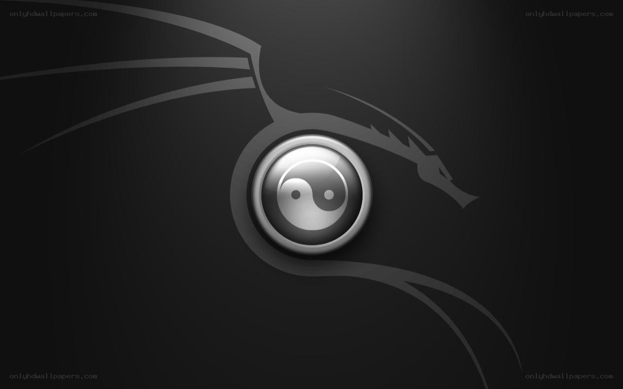 Kali Linux logo with yin-yang symbol