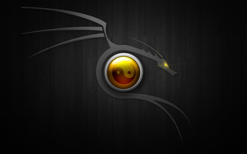 Kali Linux logo with yin-yang symbol