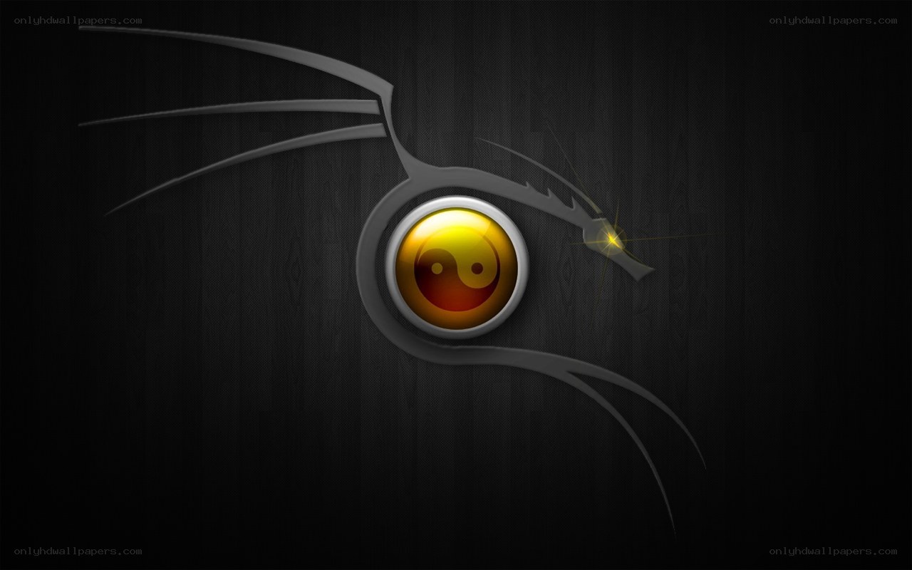 Kali Linux logo with yin-yang symbol