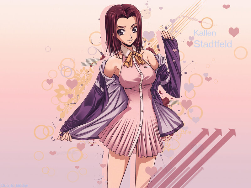 Kallen Stadtfeld in pink dress