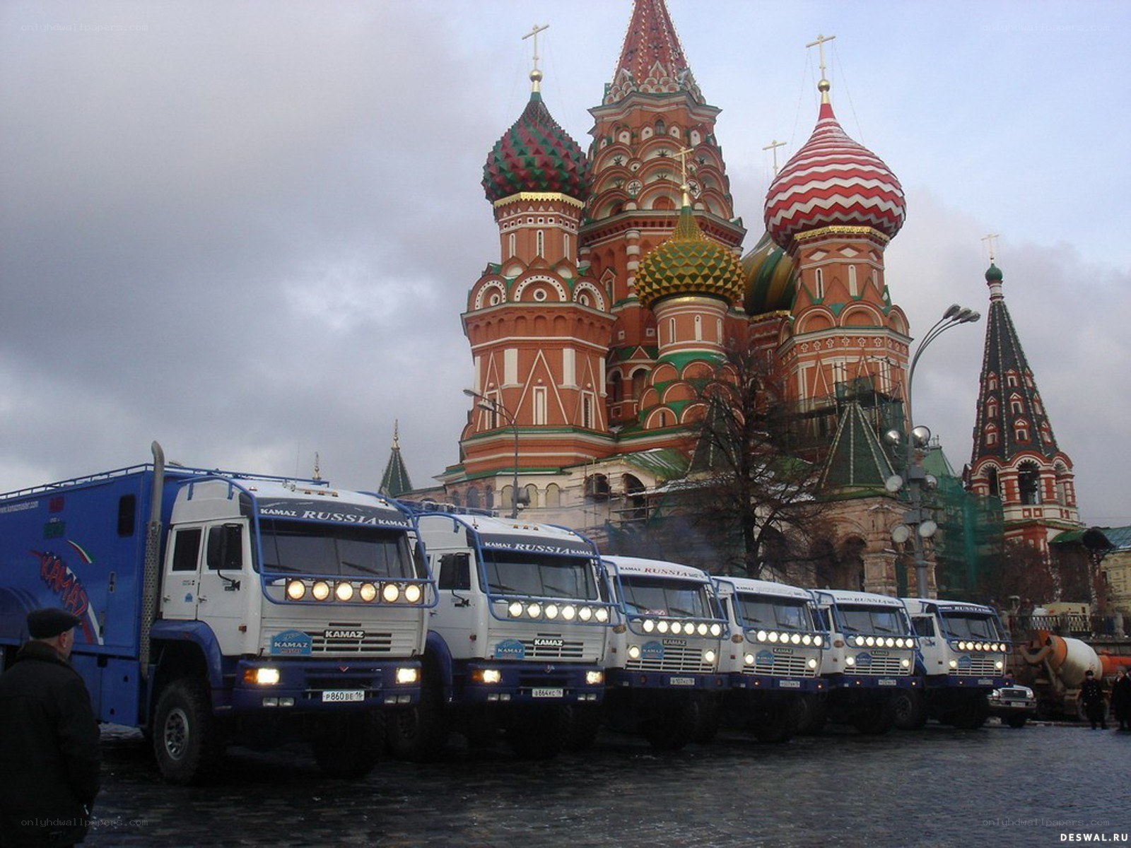 KAMAZ trucks in Moscow